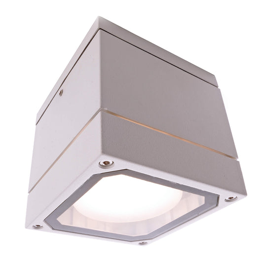 FARETTO SOFFITTO LED QUADRATO LAMPADA GX53 6W  IP54 230V