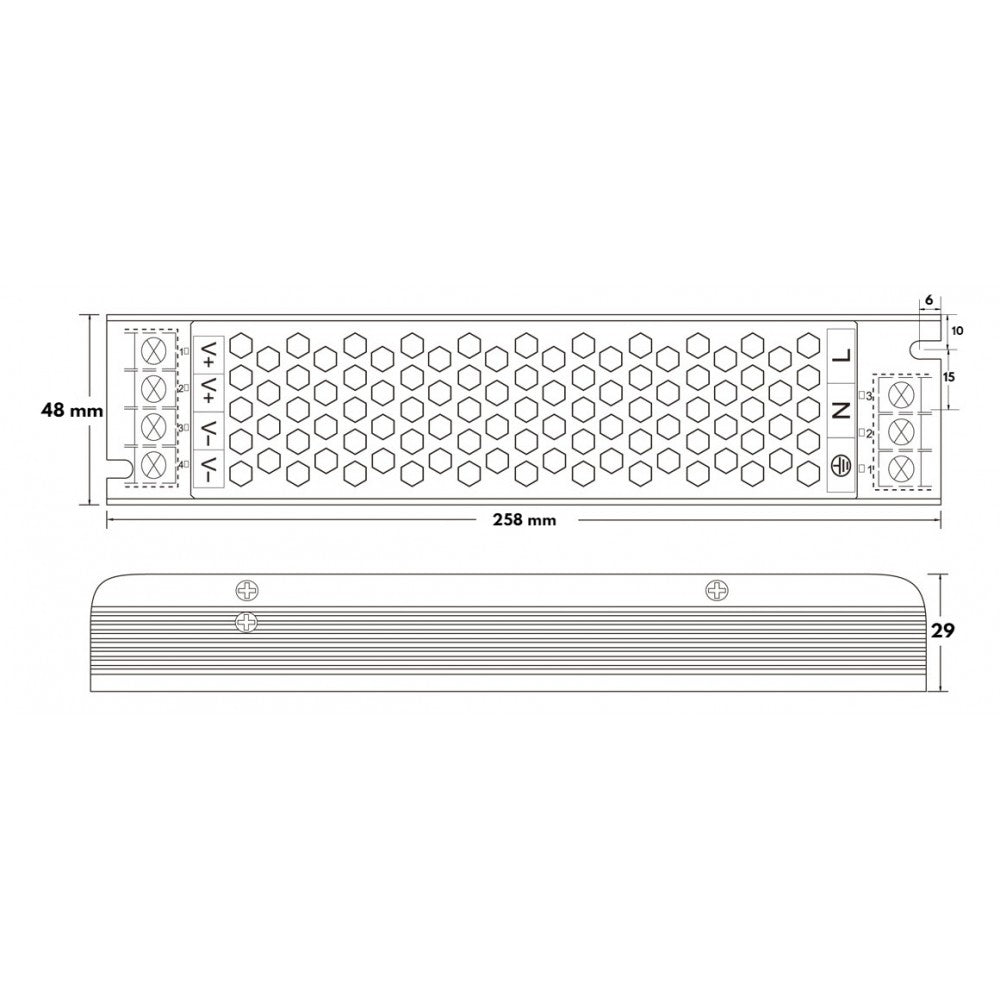 Alimentatore FINKMANN 250W 24V, IP20 - serie Black Switch