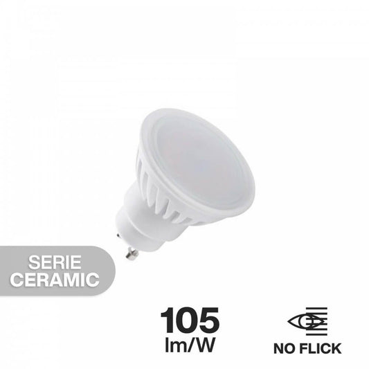 Lampada LED GU10 10W, Ceramic, 105lm/W - No Flickering