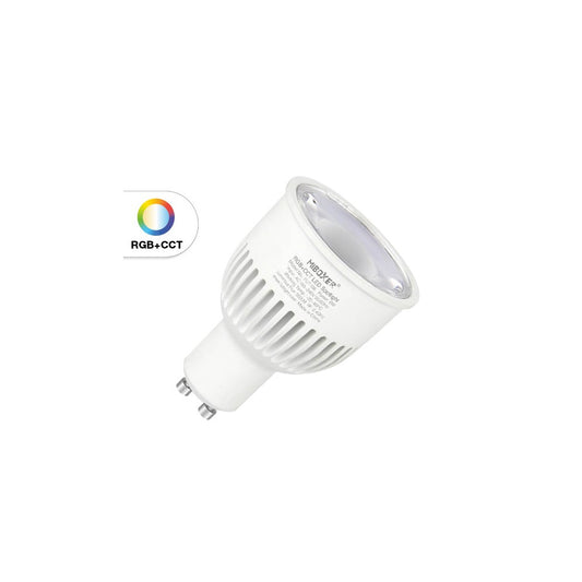 Faretto LED GU10 6W RGB+CCT Dimmerabile, Sincronizzazione Automatica