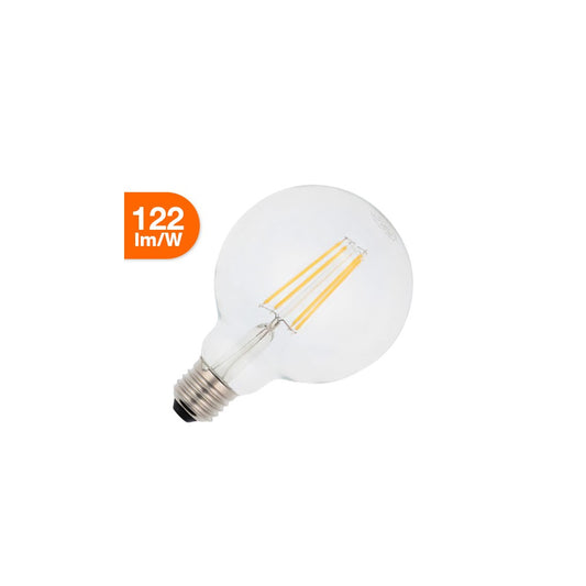 Lampada LED Globo 2700K  a Filamento E27 8W, G95, 122lm/W