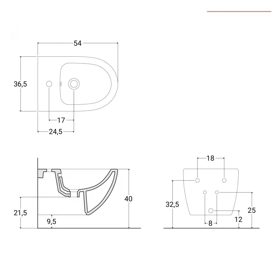 Vaso sospeso a risparmio idrico sedile SoftClose bianco opaco - Nadir