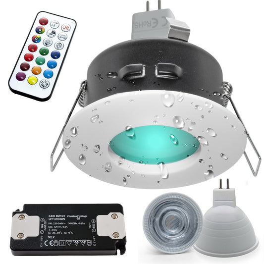 FARETTO INCASSO LED CROMOTERAPIA IP65