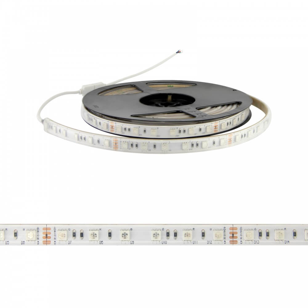 Striscia LED Professional 5050/60 - RGB - IP67 - 14,4W/m - 5m - 24V